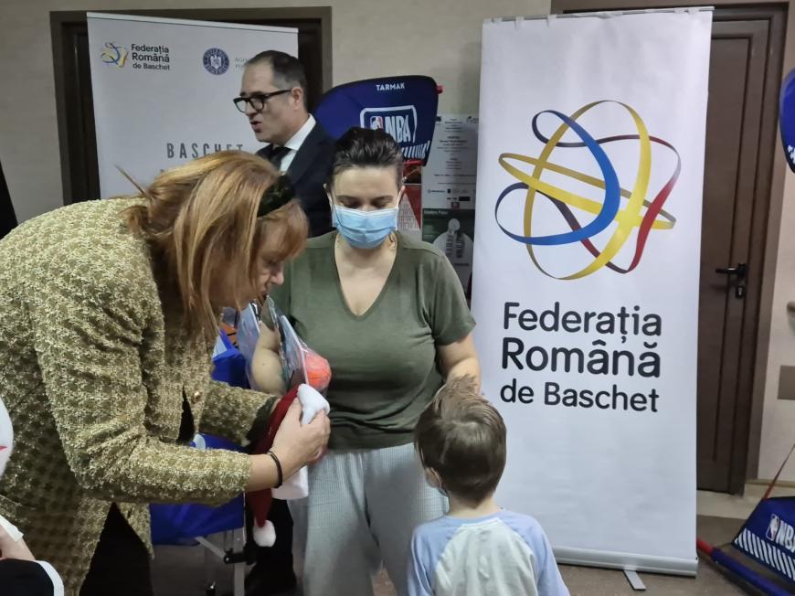 Baschetul, loc de alinare pentru copiii internați la Spitalul 