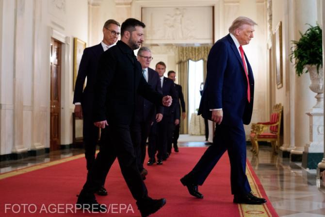Foto: Agerpres/ Zelenski - Trump. Ucraina ar fi acceptat acordul de pace