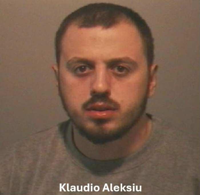 Klaudio Aleksiu, cetățean albanez arestat în Anglia, alături de alți patru români. Sursa foto: Northumbria Police