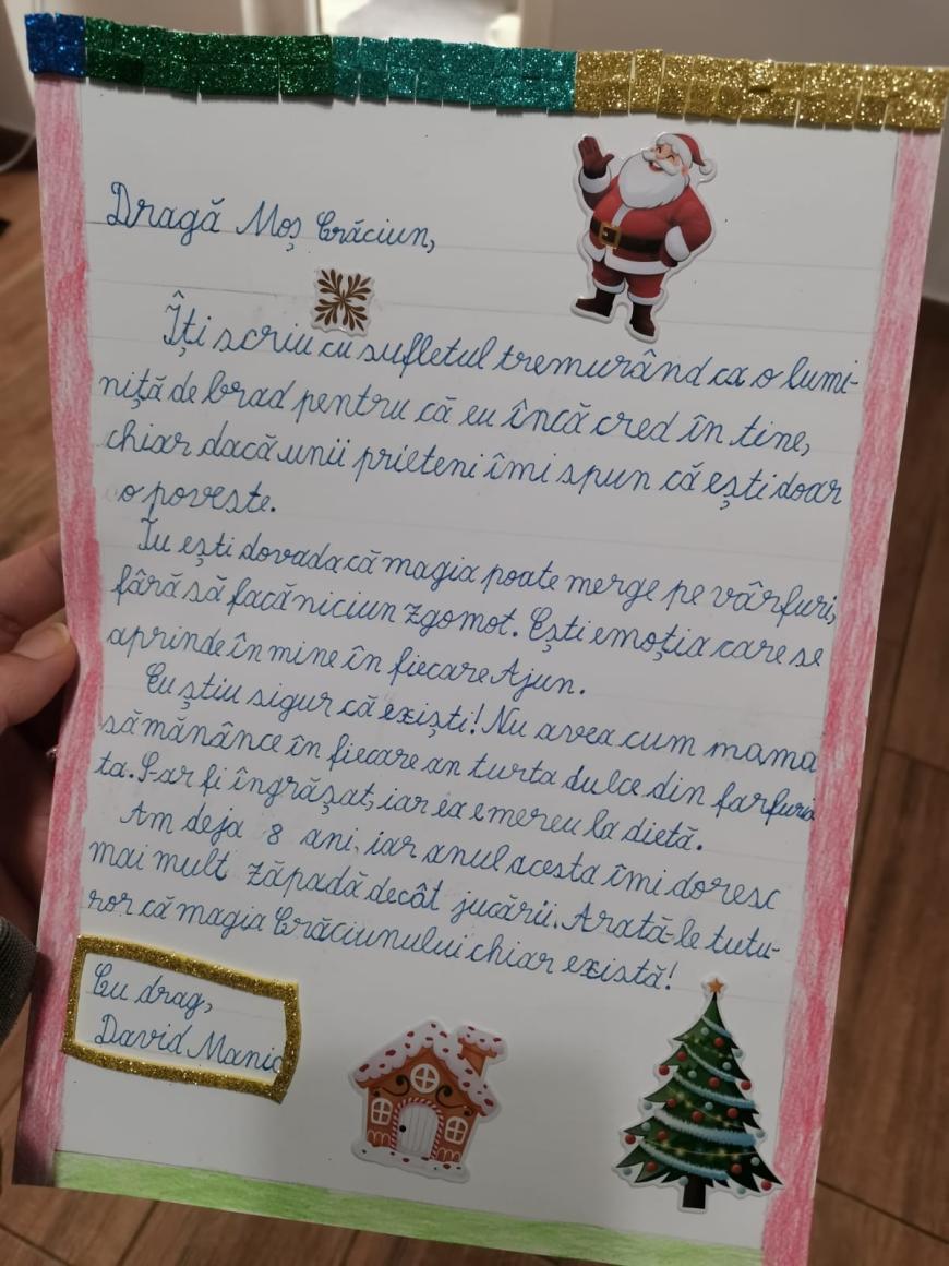 Scrisoare pentru Moș Crăciun