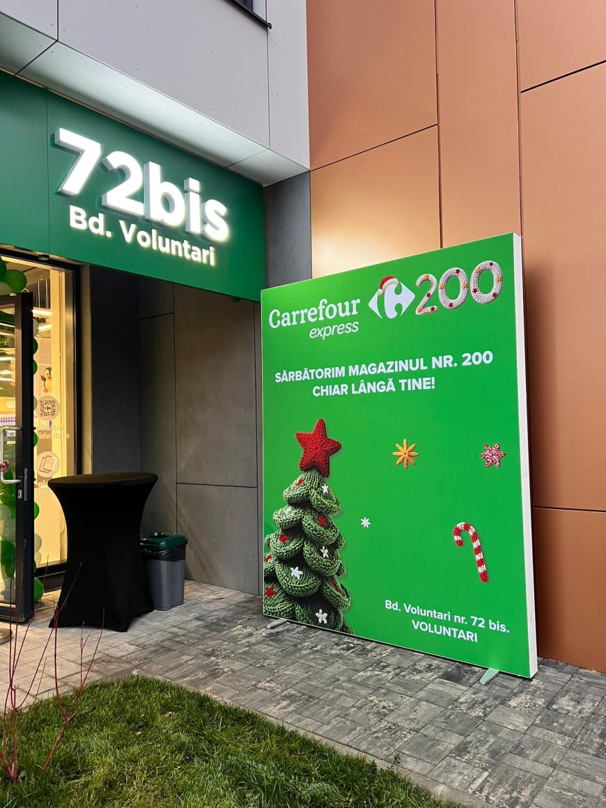 Carrefour deschide magazinul Express cu numărul 200. Cum arată magazinul personalizat pe nevoile fiecărei comunități