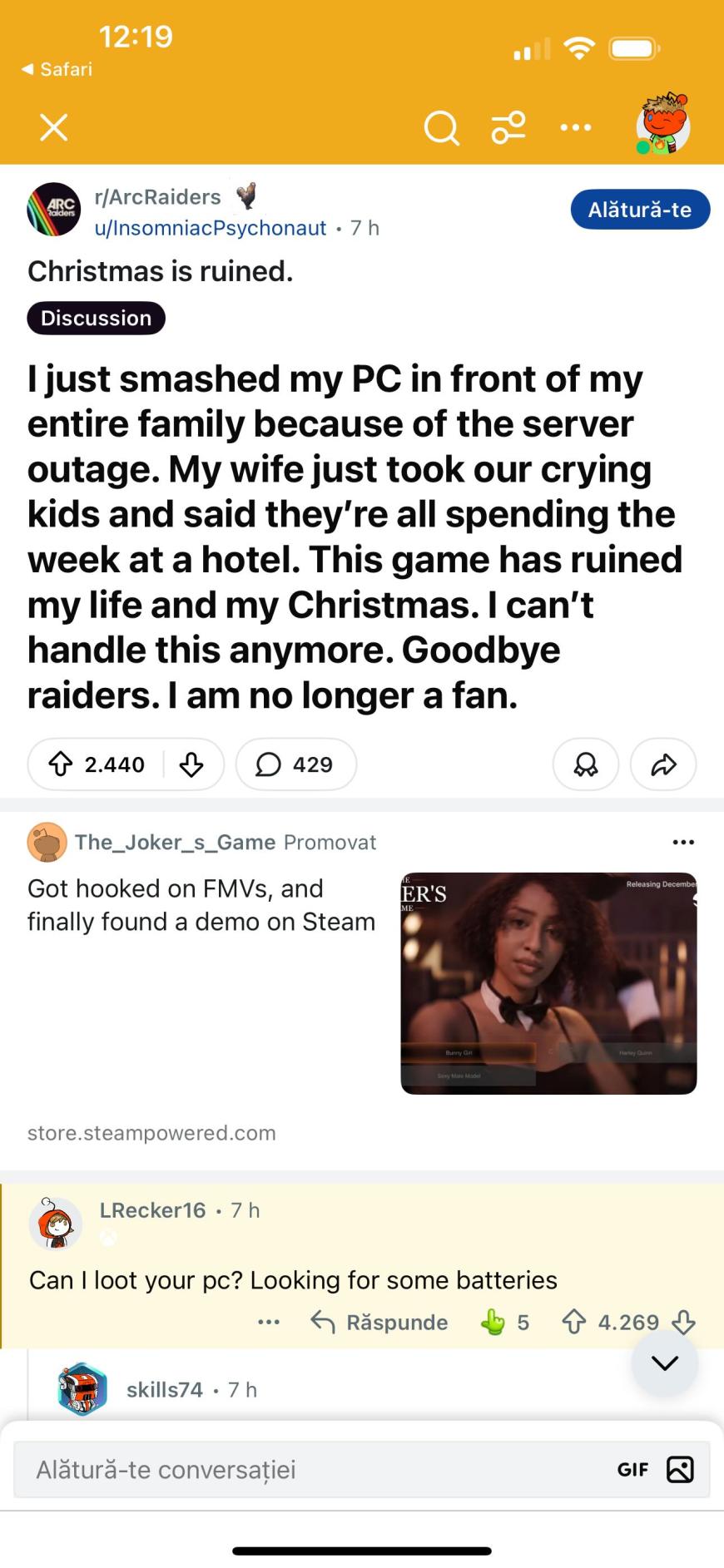 Foto: Captură Reddit