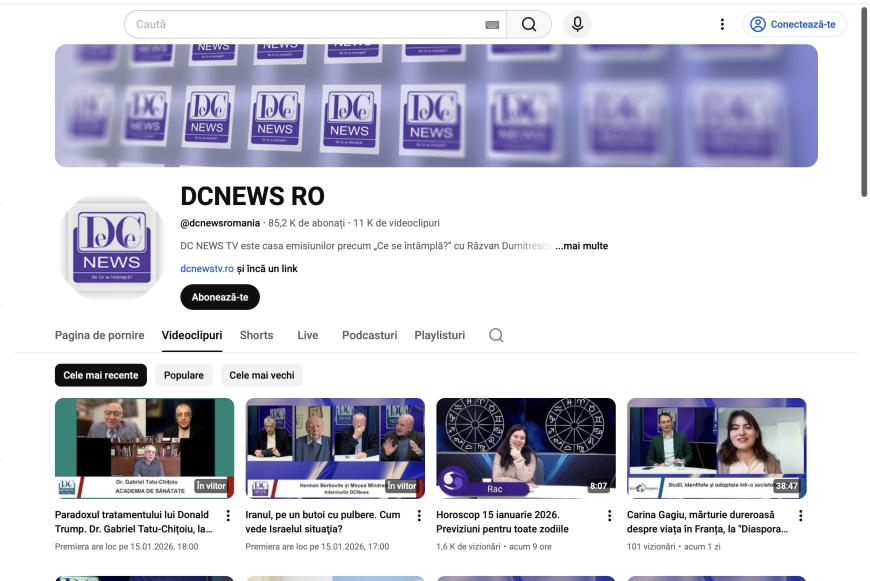 pagină oficială dcnews