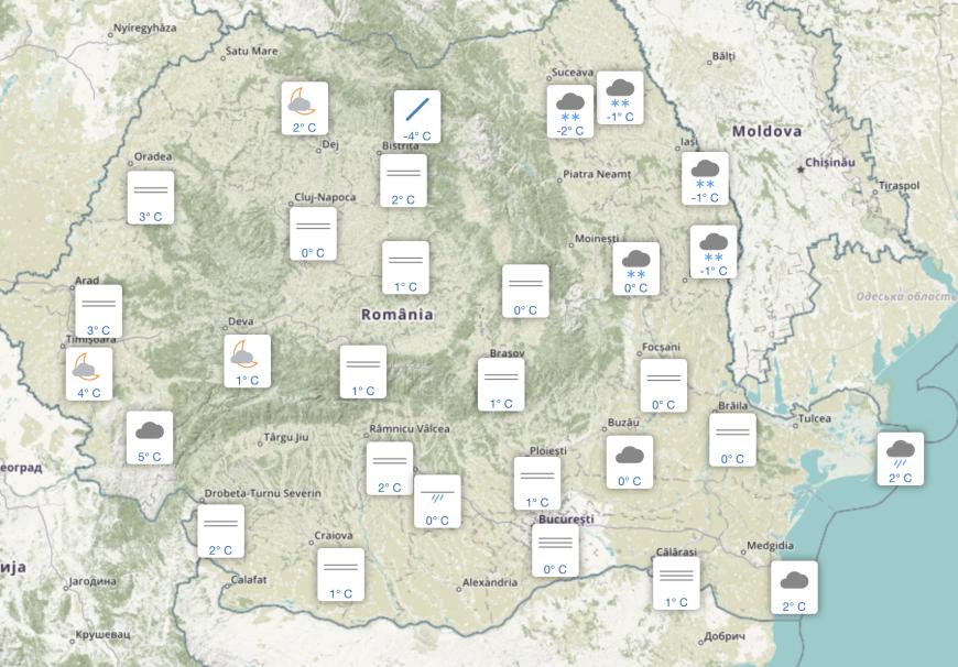 Vreme capricioasă în toată țara. Maximele de primăvară într-o zi, răcire în următoare. Prognoza meteo