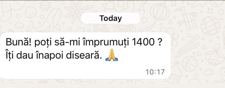 Ai primit acest mesaj de la un prieten, pe Whatsapp? Este o escrocherie! ”Așa se produce schema”