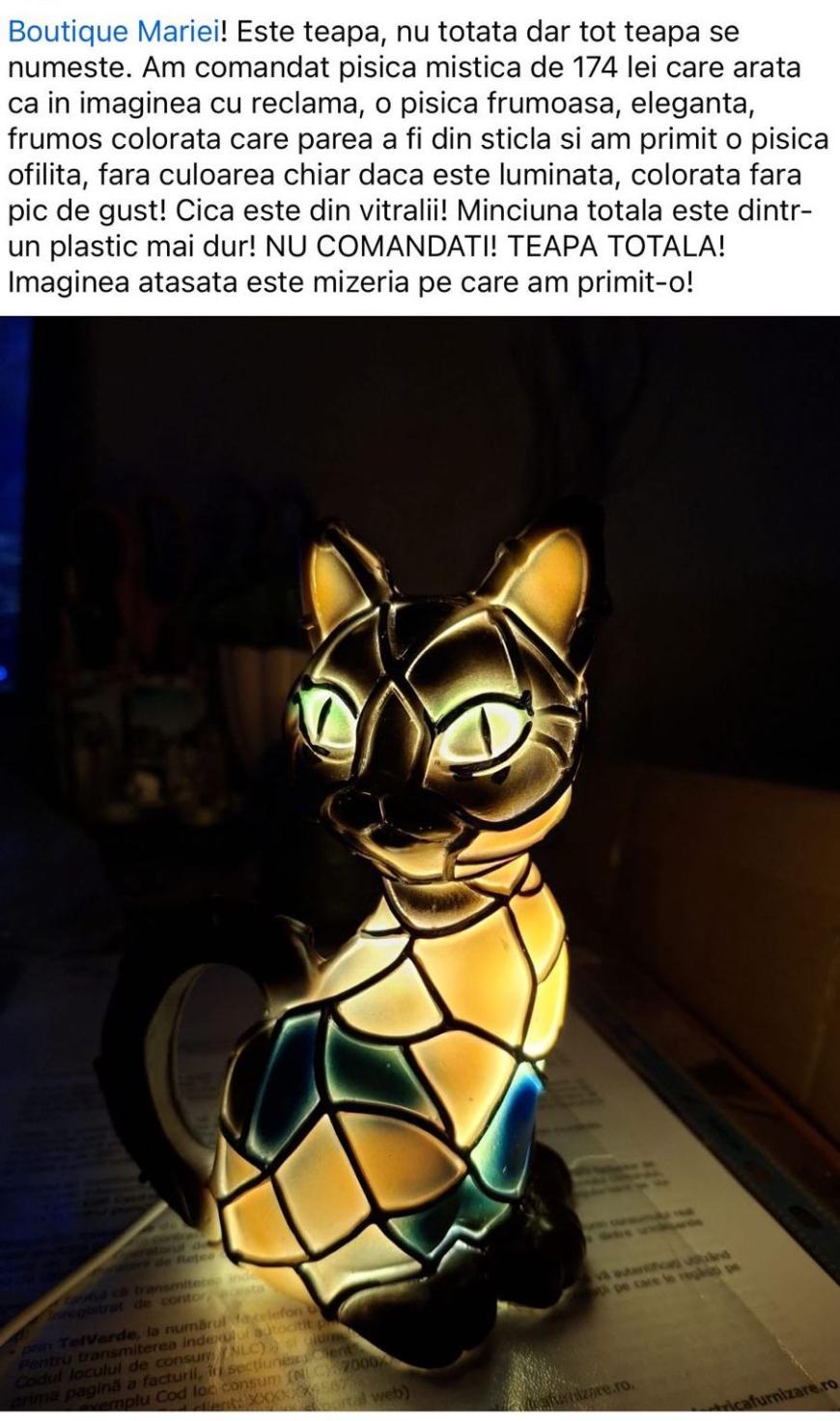 Țeapă cu lămpi produse de o familie generată de... AI! 