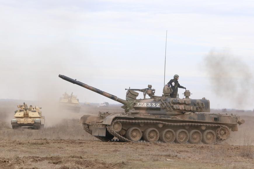 Instruire în comun româno-americană în poligonul Smârdan