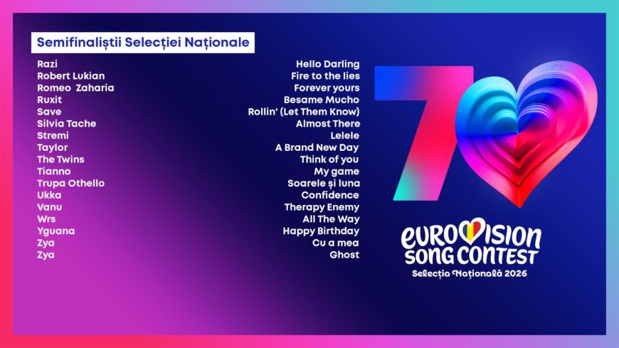 Eurovision România și-a ales semifinaliștii