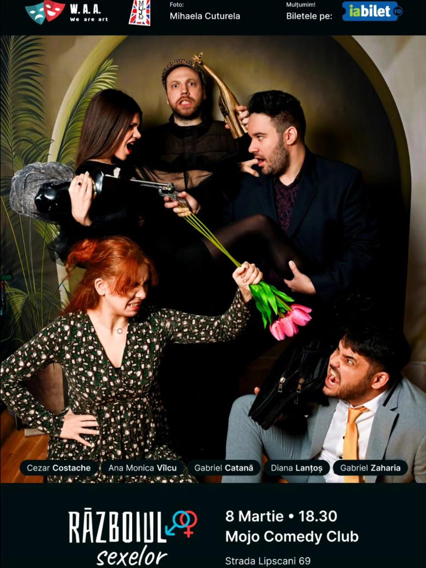 Războiul sexelor. Aveți chef de o comedie bună? Atunci aveți ce face pe 8 martie, chiar de Ziua Femeii!