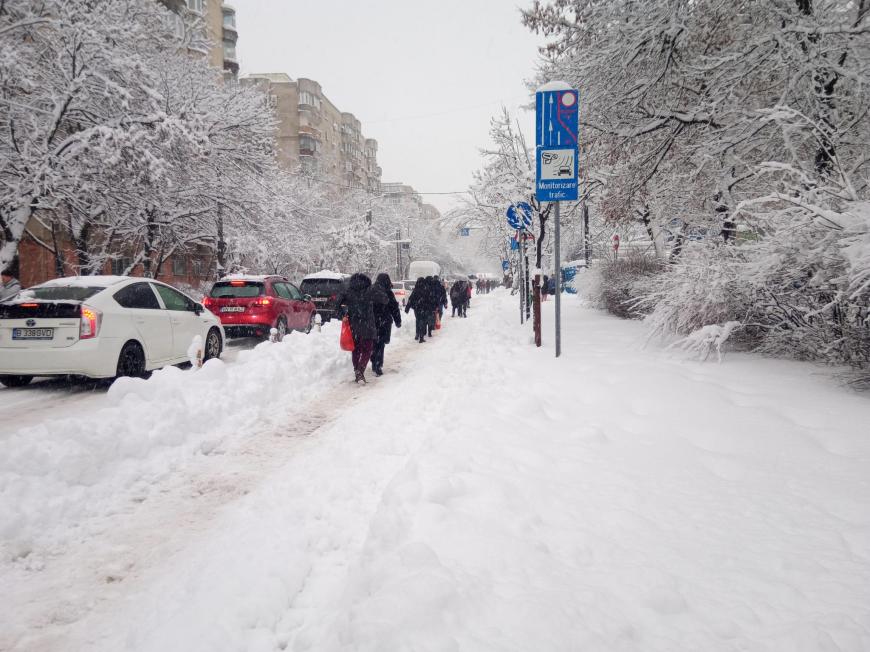 zapada bucuresti, trafic blocat