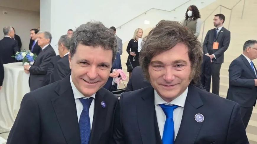 Nicușor Dan, alături de Javier Milei, președintele Argentinei.