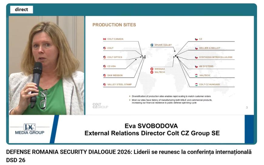 Eva Svobodova – Director Relații Externe și Purtător de Cuvânt, Colt CZ Group SE