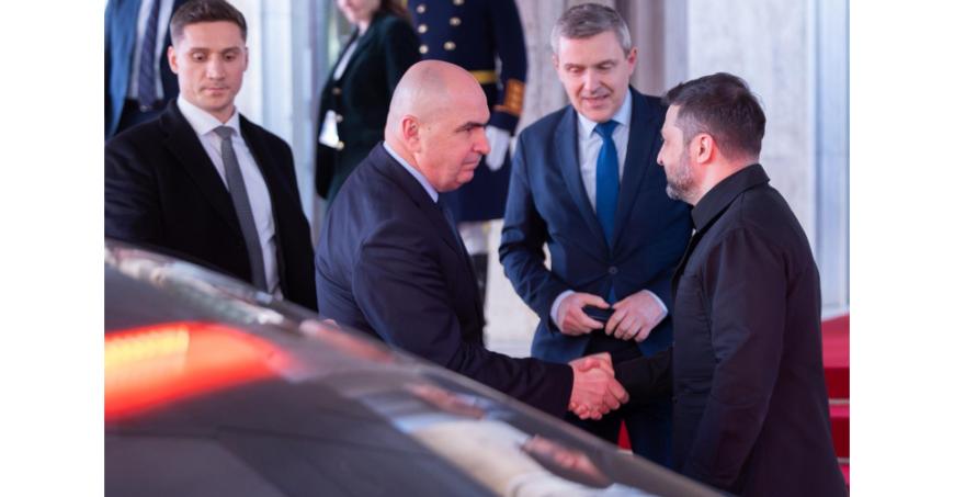 Volodimir Zelenski s-a întâlnit cu Ilie Bolojan la Palatul Victoria