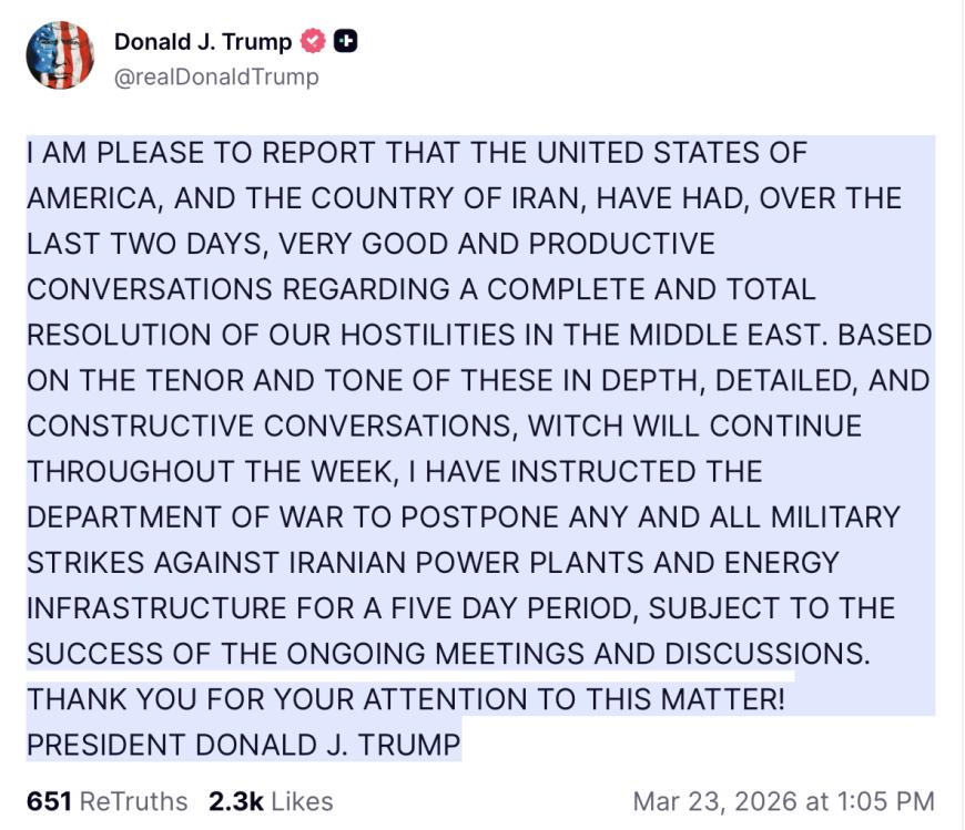 Cinci zile fără atacuri în Orientul Mijlociu. Anunț de ultimă oră al lui Donald Trump