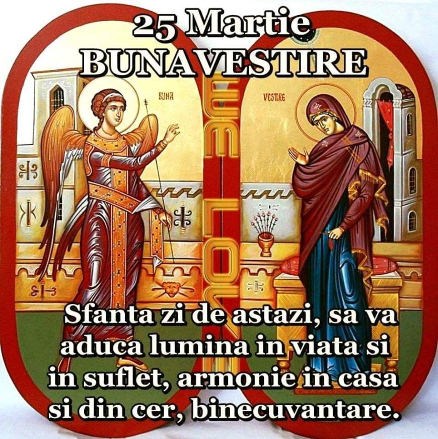Mesaje de Buna Vestire. Ce se urează pe 25 martie - Imagine realizata cu AI