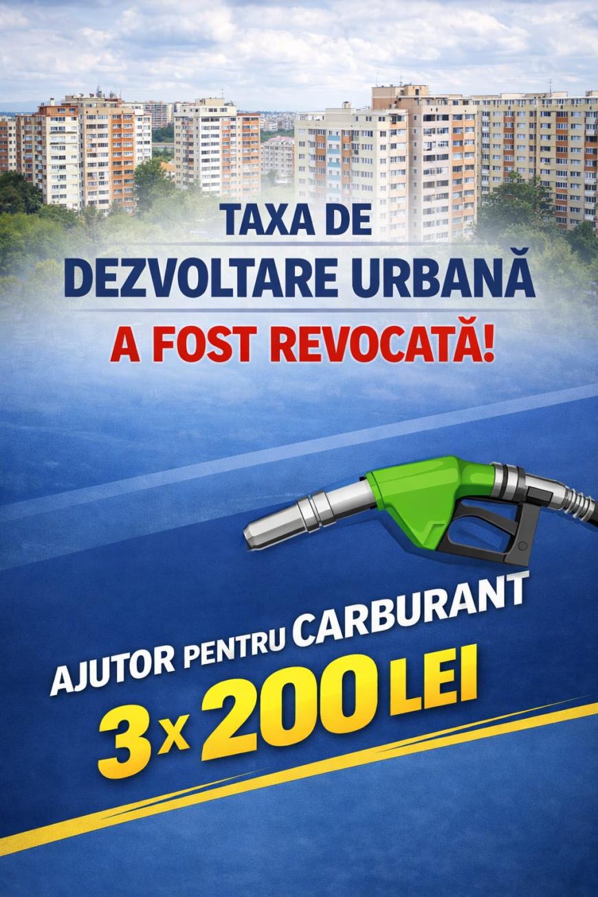 Taxa de dezvoltare urbană a fost revocată