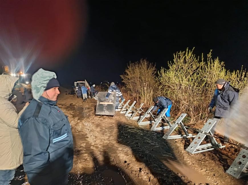 Viitura pe râul Putna, în plină desfășurare