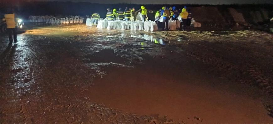 Viitura pe râul Putna, în plină desfășurare