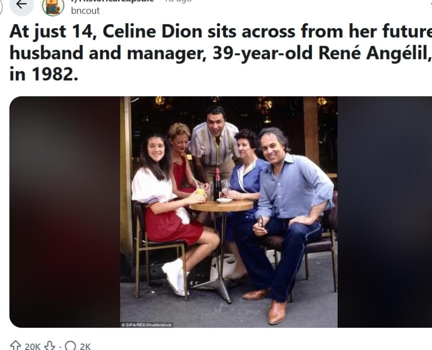 O poză cu Celin Dion, la vârsta de 14 ani, a stârnit aprigi controverse / Foto