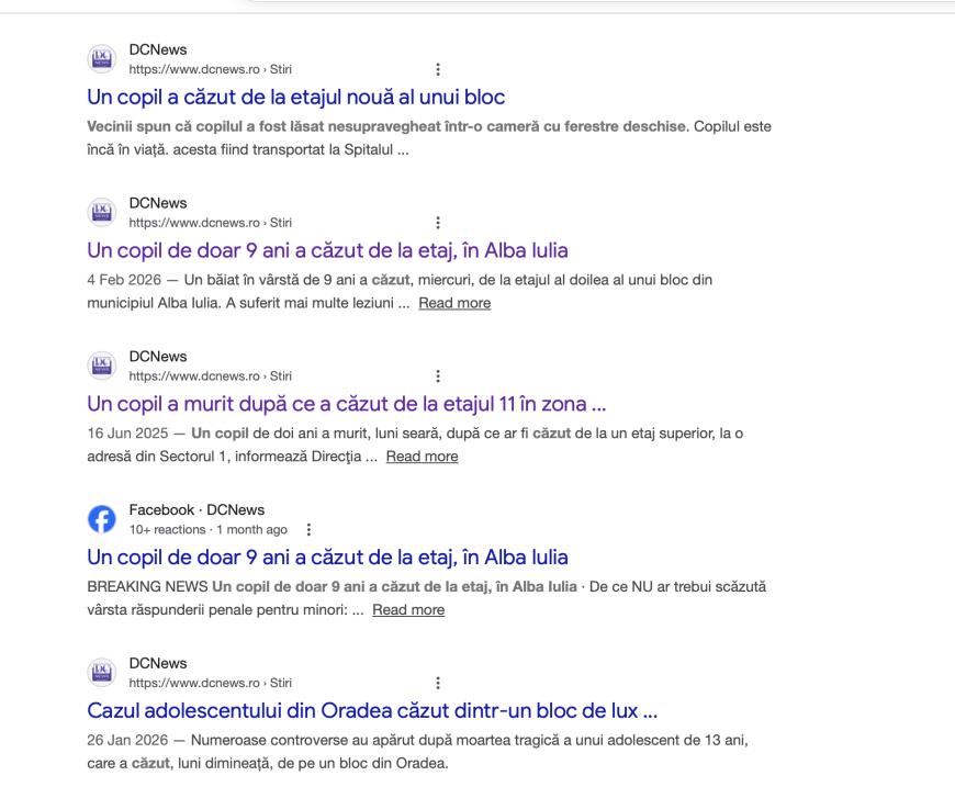 De ce ”cad” copiii de la etaj