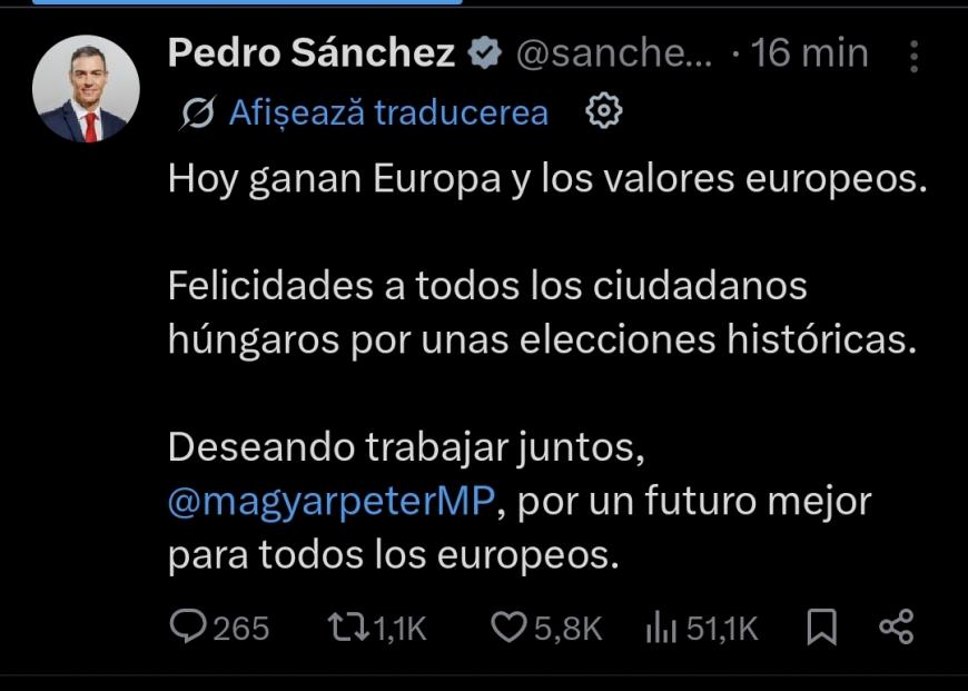 Rezultate alegeri Ungaria. Primele reacţii internaţionale