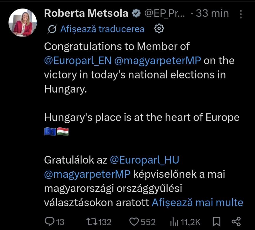 Rezultate alegeri Ungaria. Primele reacţii internaţionale