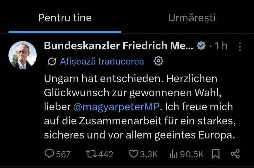 Rezultate alegeri Ungaria. Primele reacţii: Nicușor Dan spune că mesajul ungurilor a fost clar și puternic
