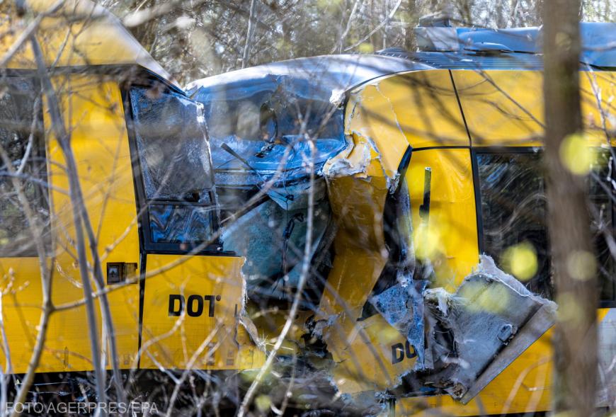 Coliziune între două trenuri, Danemarca. Sursa foto: Agerpres