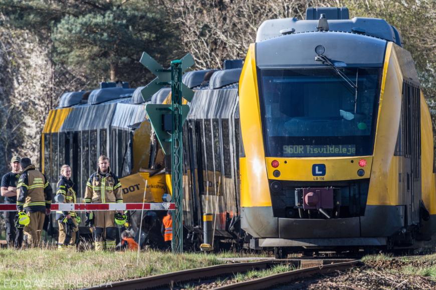 Coliziune între două trenuri, Danemarca. Sursa foto: Agerpres