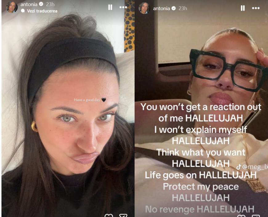 Reacția Antoniei după valul de critici la adresa piesei lansate de copiii ei. Mesajul transmis fanilor / Foto: Instagram Story