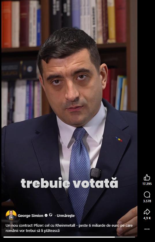 George Simion îşi întreabă urmăritorii dacă AUR ar trebui să voteze moţiunea de cenzură