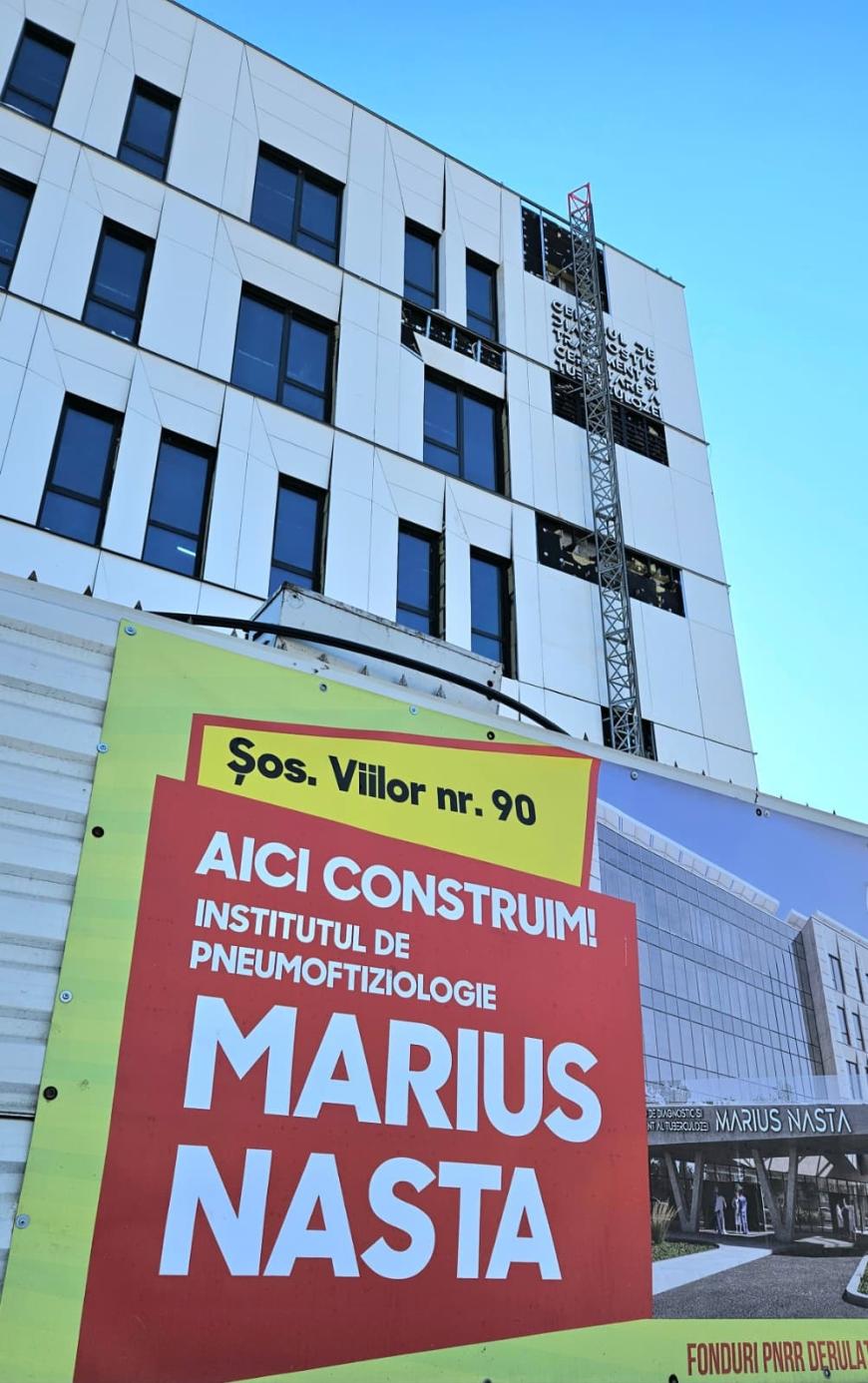E oficial! Centrul de Diagnostic, Tratament și Cercetare a Tuberculozei  „Marius Nasta” va fi finalizat în luna august!