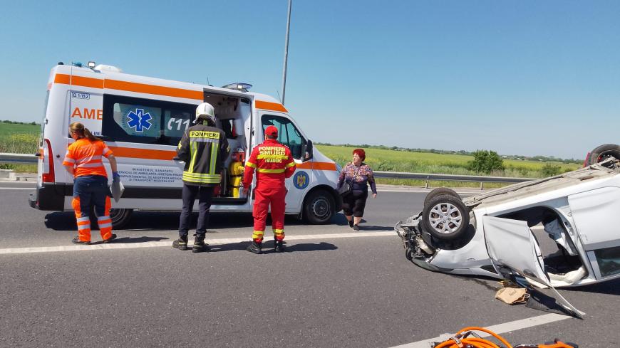 Accident grav pe DN1D de la Albești Paleologu. A fost solicitat și elicopterul SMURD