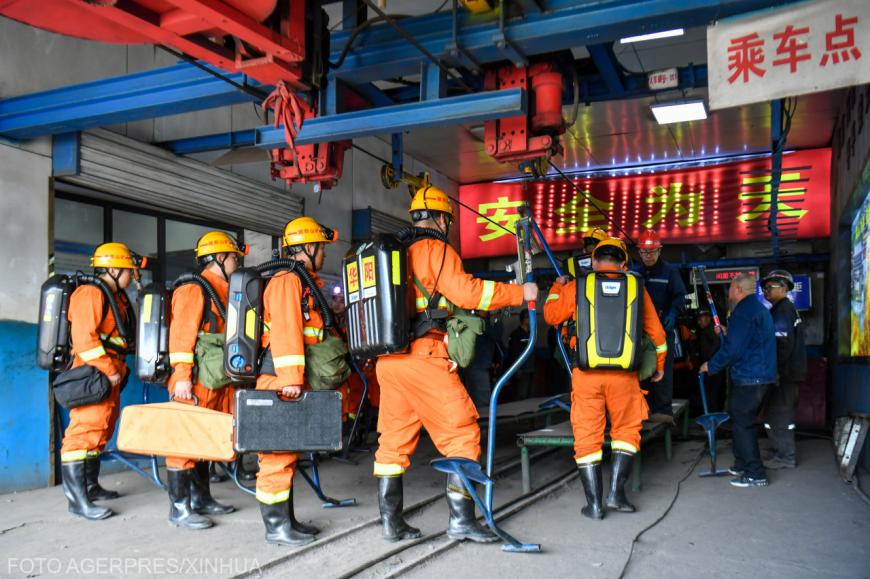 Explozie de gaz într-o mină de cărbune, China. Sursa foto: Agerpres