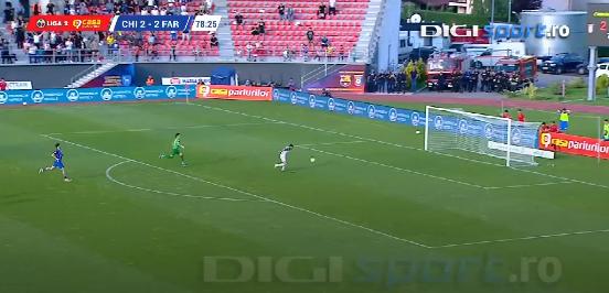 Ratarea anului în fotbalul românesc. Ivan Pesic nu a putut să îi dea gol Farului cu poarta goală 