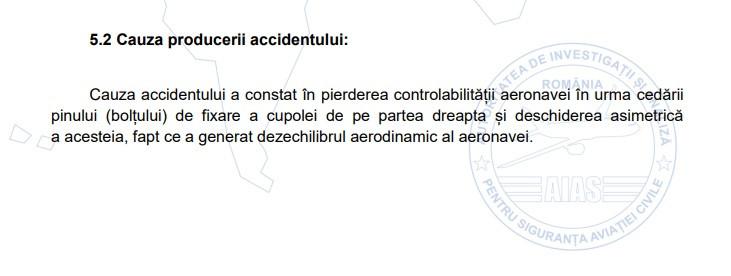 AIAS a stabilit cauza accidentului aviatic de la Arad în care pilotul Vlad Zgărdău și Vlad Popescu și-au pierdut viața. Ce arată raportul final 