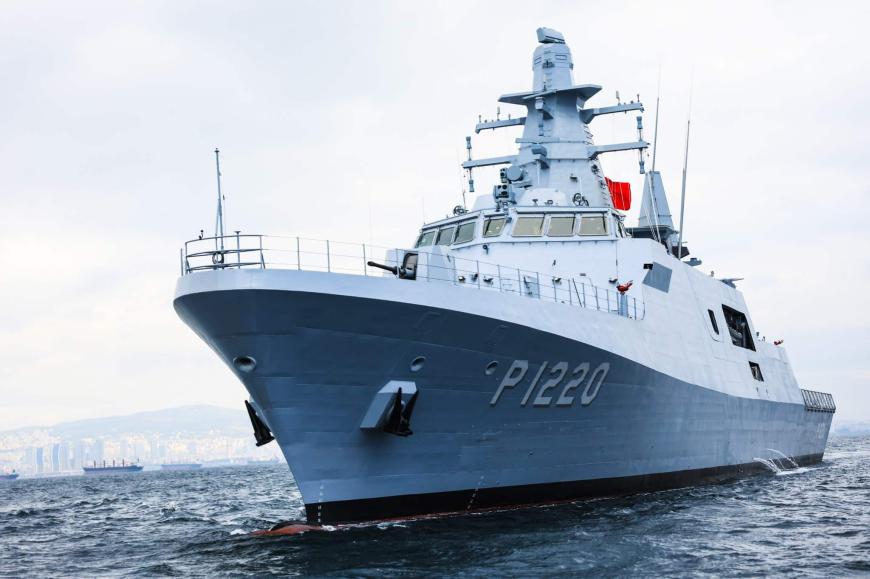 Navă de patrulare din clasa Hisar, cunoscută și sub denumirea de corveta ușoară. Nava OPV TCG Akhisar, foto source: ASFAT