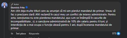 ÎCCJ, decizie pentru Dominic Fritz