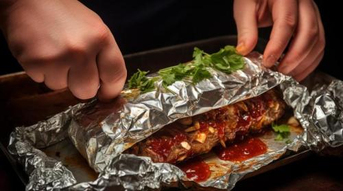 Folia de aluminiu în bucătărie: când folosești partea lucioasă și când pe cea mată