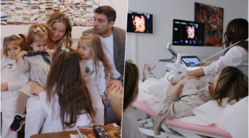 Laura Cosoi, imagini emoționante de la dezvăluirea sexului celui de al cincilea lor copil: Doamne… ce reacție au avut fetițele / VIDEO