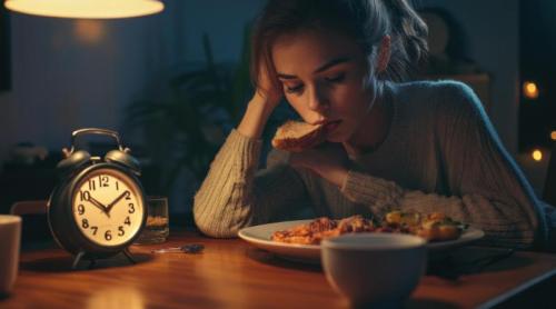 Mâncatul după ora 21:00, asociat cu probleme digestive