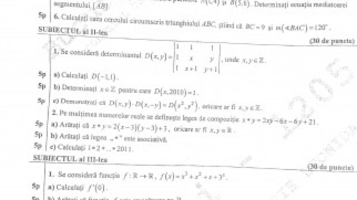 matematica-toamna-2011-m2