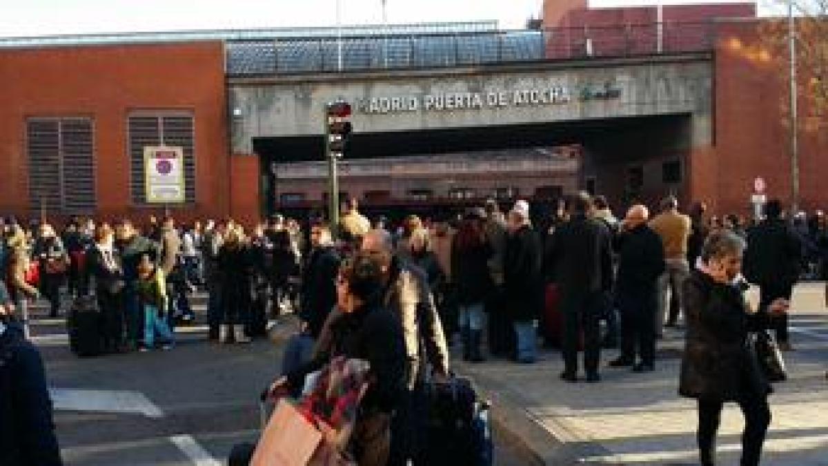 alerta terorista in madrid in gara atocha