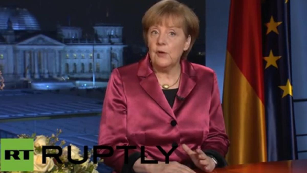merkel a rabufnit in mesajul televizat de anul nou video
