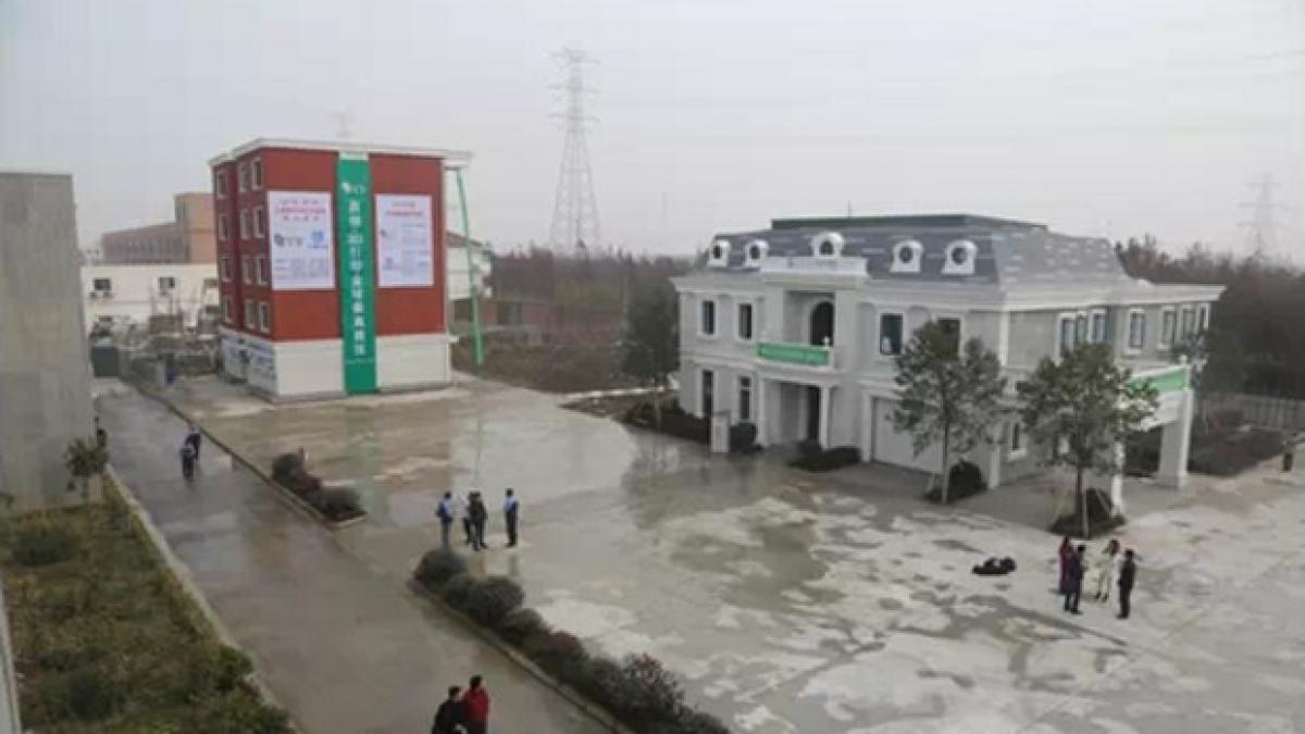 cladire printata la imprimanta 3d realizata de chinezi cum arata video