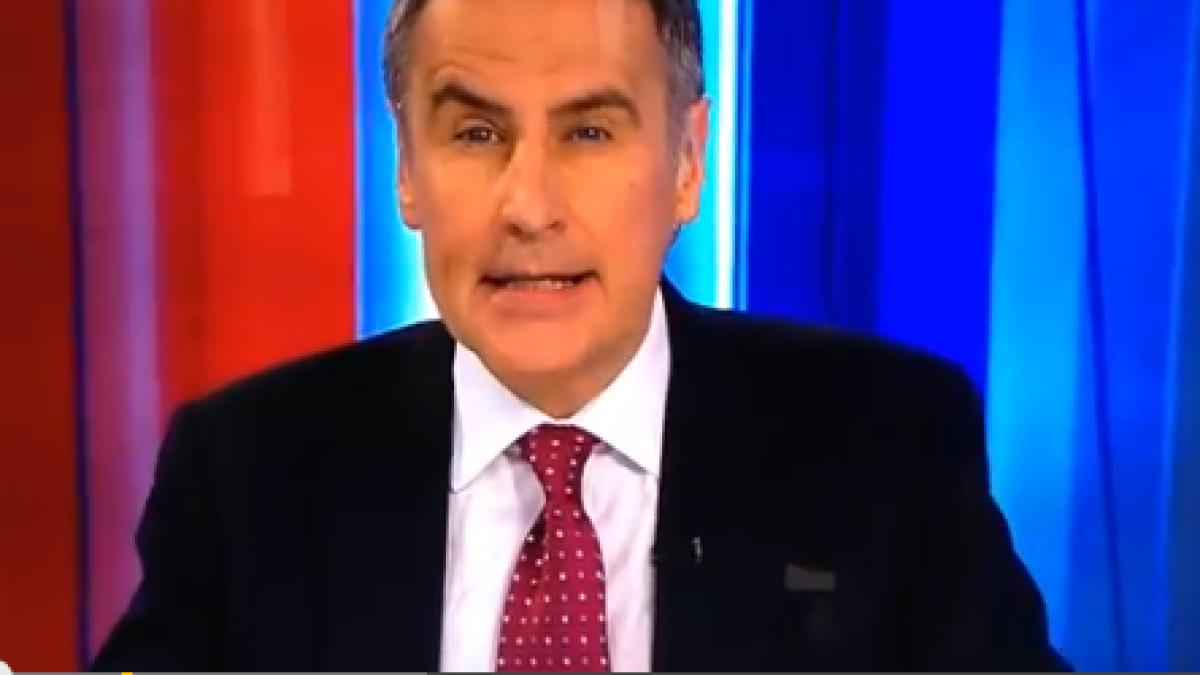 pre edintele estoniei a intrerupt un interviu din cauza unei gafe video