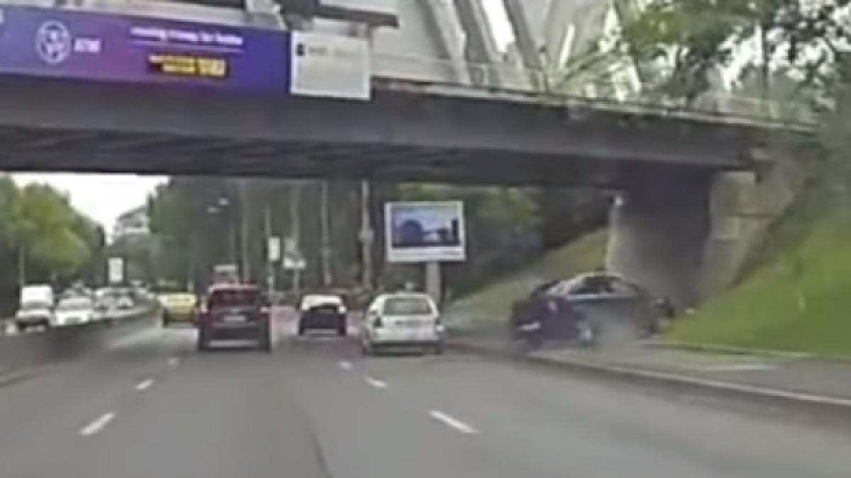 soferul care a provocat accidentul de la podul baneasa re inut video