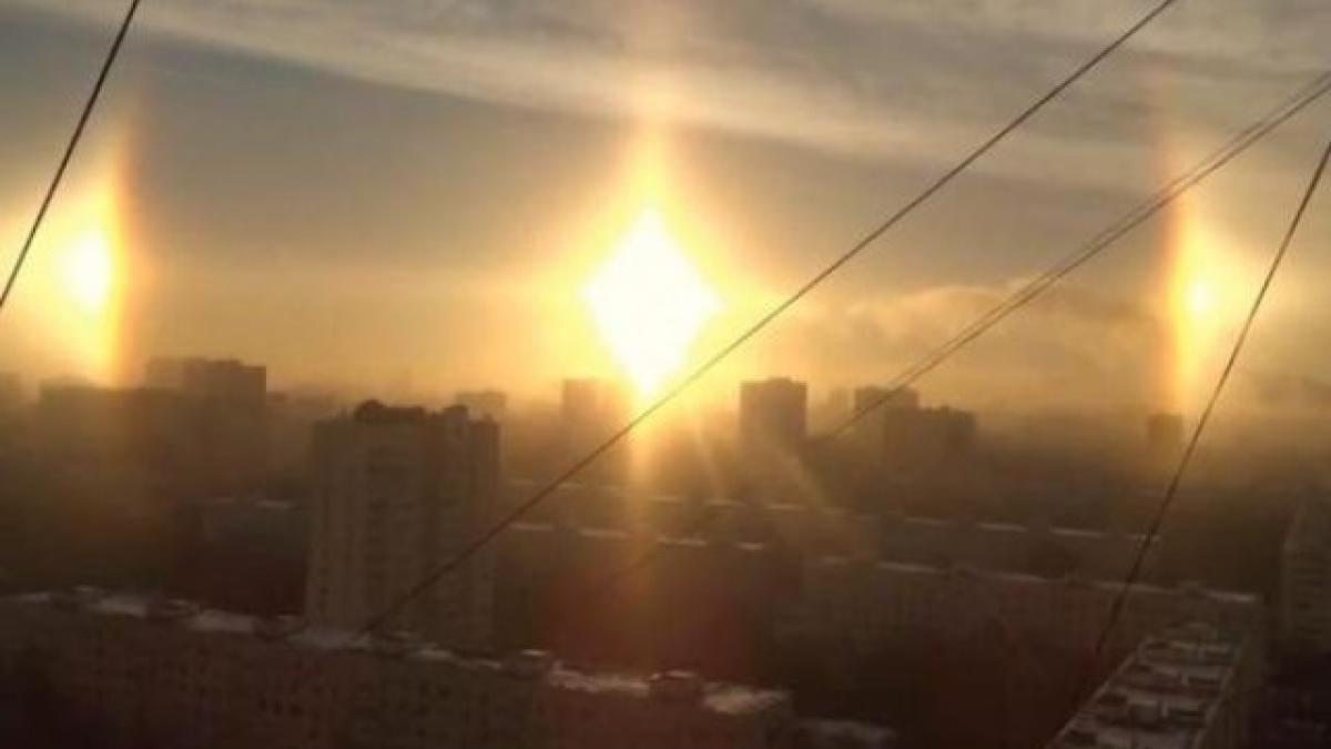 fenomen spectaculos surprins pe cerul rusiei video