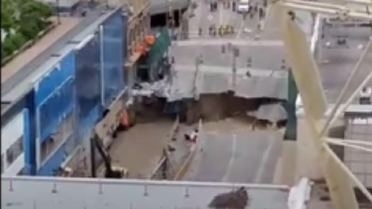 prabu ire spectaculoasa a unei strazi in centrul capitalei canadei video