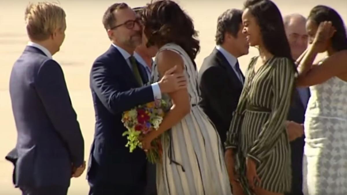 fiica lui barack obama situa ie penibila la madrid video